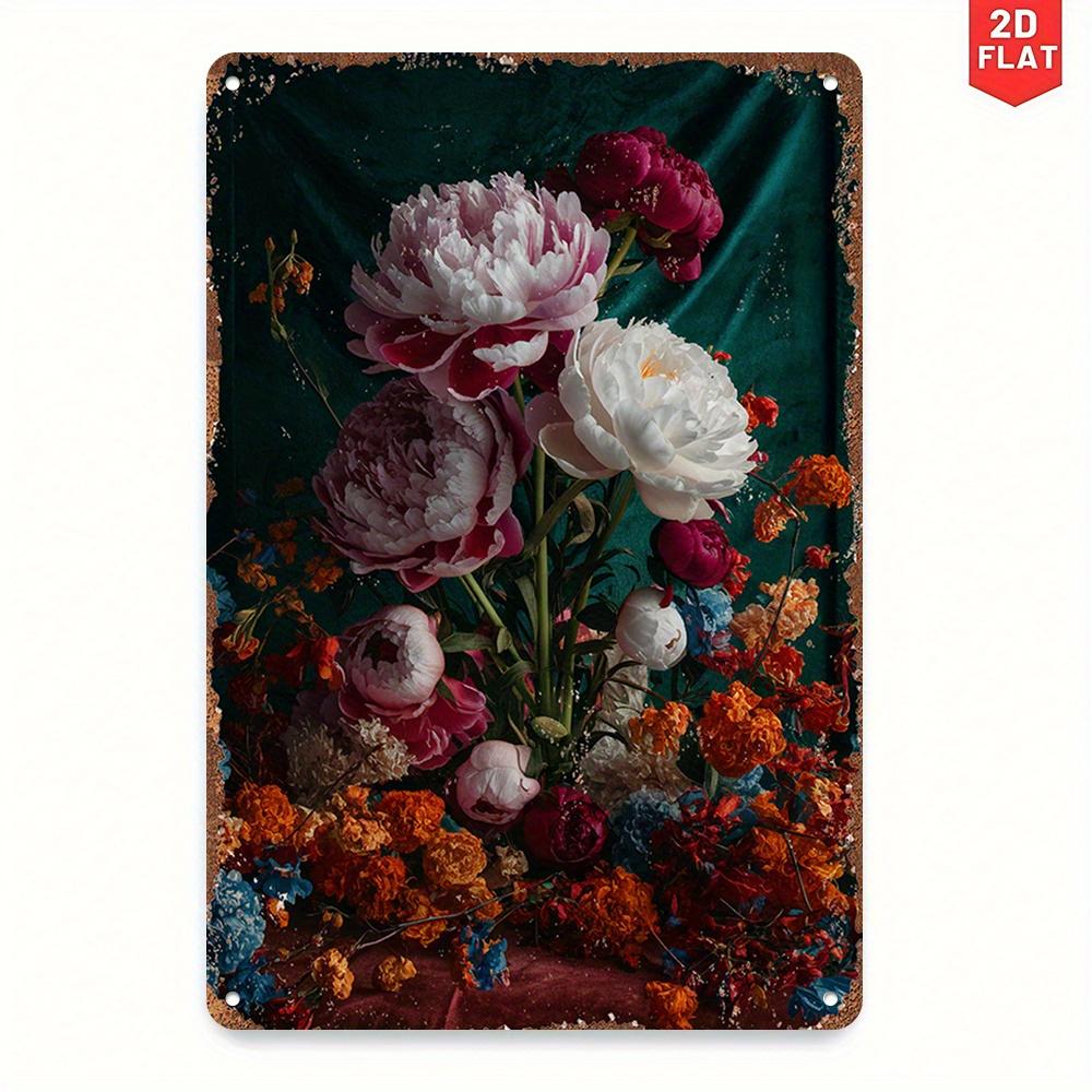 Vintage Floral Aluminum Wall Art Sign, Rustic Peony & Wildflower Decor 8x12 Inch, Durable Indoor Outdoor Wall Decor for Home 20x30cm
Vintage Floral Aluminum Wall Art Sign, Rustic Peony & Wildflower Decor 8x12 Inch, Durable Indoor Outdoor Wall Decor for Home 20x30cm