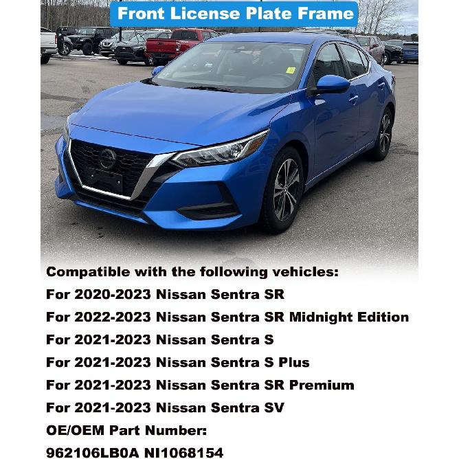 FASTCHE Front License Plate Frame Compatible with 2020 2021 2022 2023 Nissan Sentra Front Bumper License Plate Holder Mounting Bracket Replace #
FASTCHE Front License Plate Frame Compatible with 2020 2021 2022 2023 Nissan Sentra Front Bumper License Plate Holder Mounting Bracket Replace #