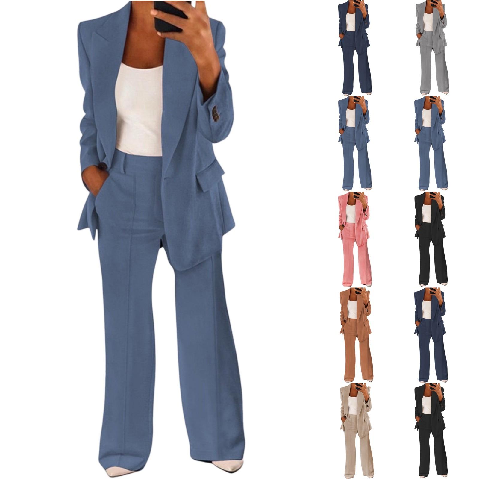 Fashionable Ladies Solid Color Slim Cardigan Temperament Suit Jacket Pants Suit Set XL рожевий
Fashionable Ladies Solid Color Slim Cardigan Temperament Suit Jacket Pants Suit Set XL рожевий