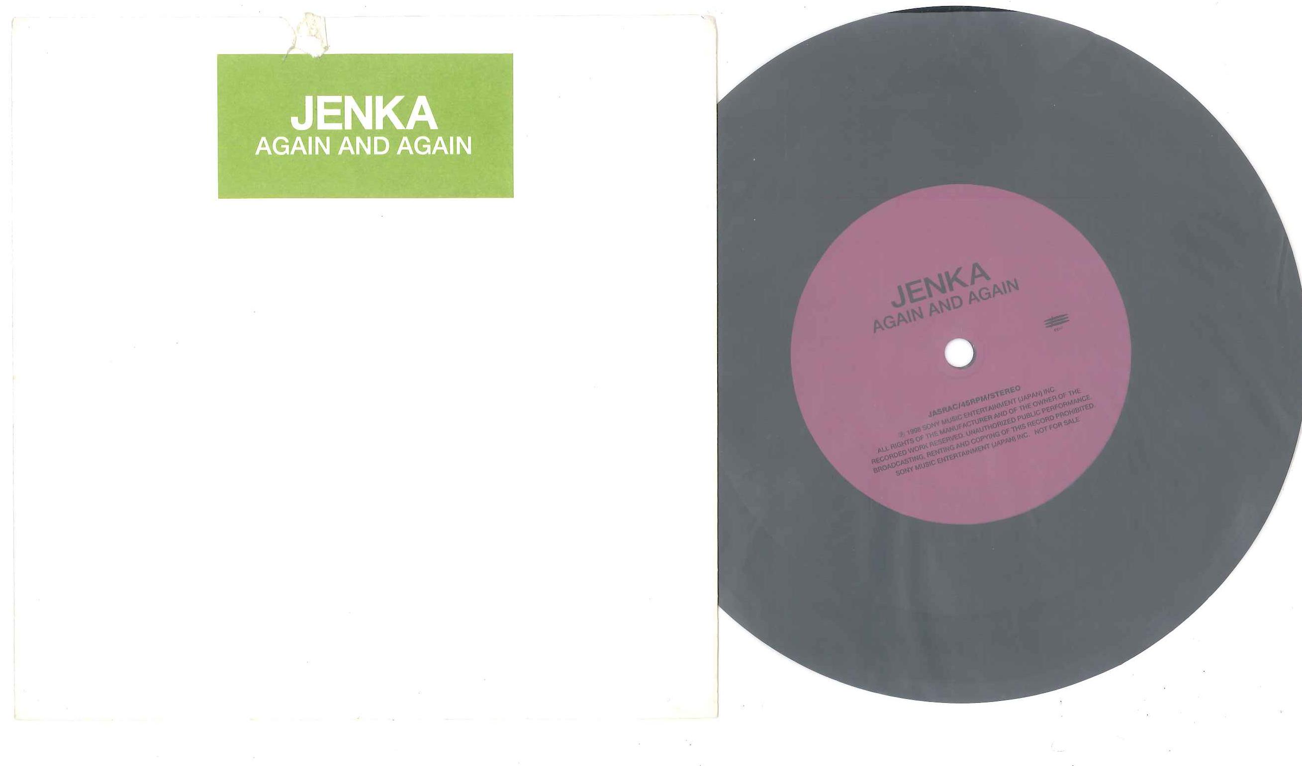 7inch Record JENKA - Again And Again EV121540IST EPIC Japan Japanese Pop/Rock Used
7inch Record JENKA - Again And Again EV121540IST EPIC Japan Japanese Pop/Rock Used