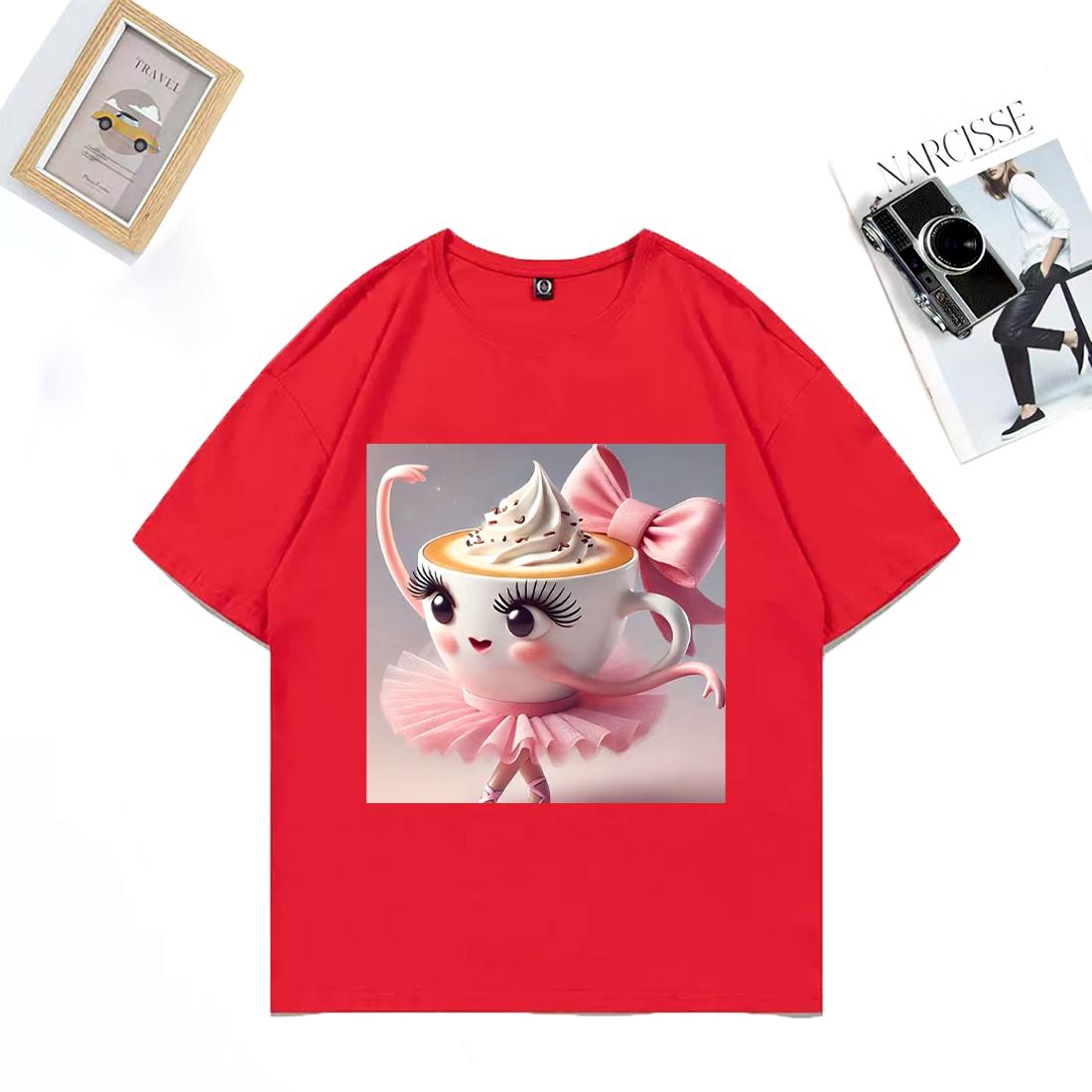 Ballerina Cappuccino Fashion Cotton TShirt Unisex WOMENs Hip Hop streetwear Cute Tees Casual Short Sleeve vintage Loose Tshirts S
Ballerina Cappuccino Fashion Cotton TShirt Unisex WOMENs Hip Hop streetwear Cute Tees Casual Short Sleeve vintage Loose Tshirts S