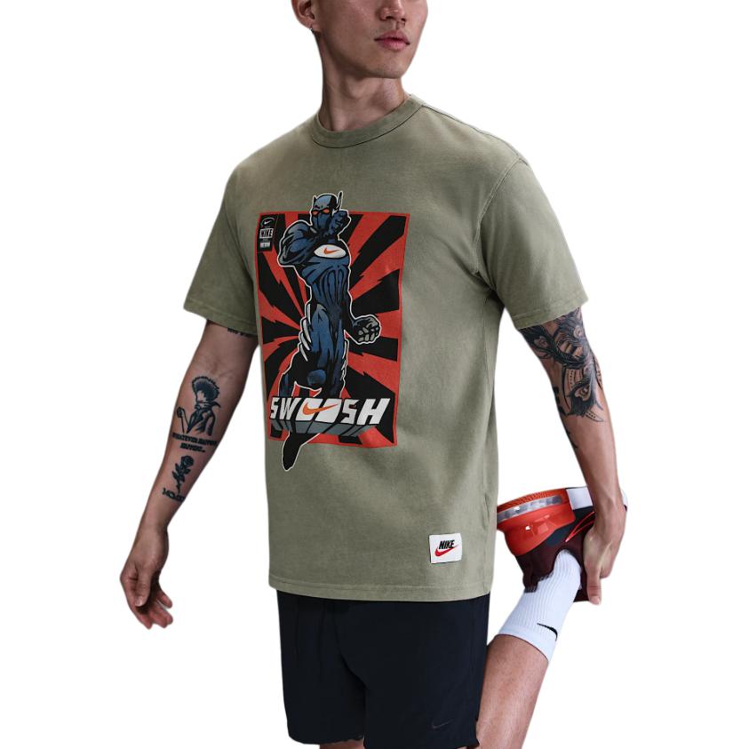 Nike Swoosh Max 90 Хлопковая Свободная Дышащая Футболка с Коротким Рукавом Мужские Топы Светло-Армейский-Зеленый HJ3673-320 M
Nike Swoosh Max 90 Хлопковая Свободная Дышащая Футболка с Коротким Рукавом Мужские Топы Светло-Армейский-Зеленый HJ3673-320 M