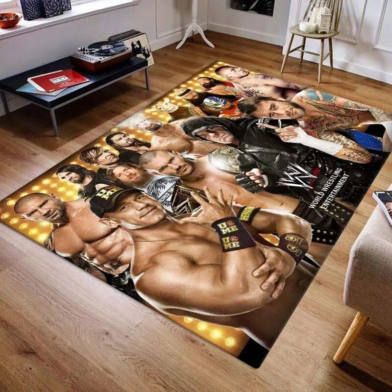 WWE Printed Carpets Wrestling Entertainment Rug Room Decoration For Living Room Bedroom Gift Home Decoration
WWE Printed Carpets Wrestling Entertainment Rug Room Decoration For Living Room Bedroom Gift Home Decoration