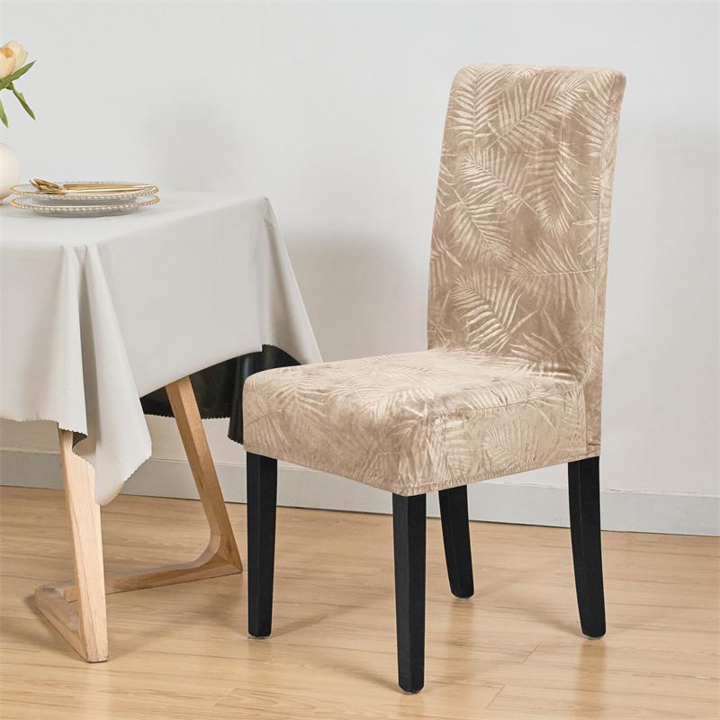 1/4Pcs Soft Velvet Dining Chair Cover Leaves Jacquard Chair Slipcover Elastic Solid Color Seat Protector Case Housse De Chaise 1 Pc
1/4Pcs Soft Velvet Dining Chair Cover Leaves Jacquard Chair Slipcover Elastic Solid Color Seat Protector Case Housse De Chaise 1 Pc