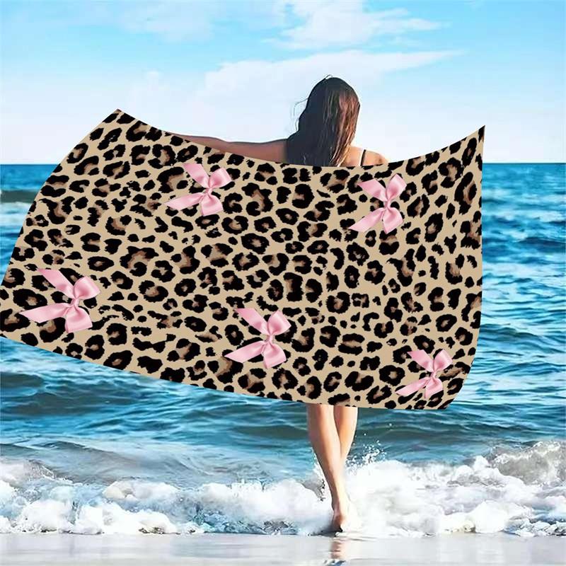 1PC Extra Large Ultra Soft Sexy Leopard Print Beach Towel with Beautiful Butterfly Knot Quick Dry Ultrafine Fiber Strong Wrap De W40*H60(CM)
1PC Extra Large Ultra Soft Sexy Leopard Print Beach Towel with Beautiful Butterfly Knot Quick Dry Ultrafine Fiber Strong Wrap De W40*H60(CM)