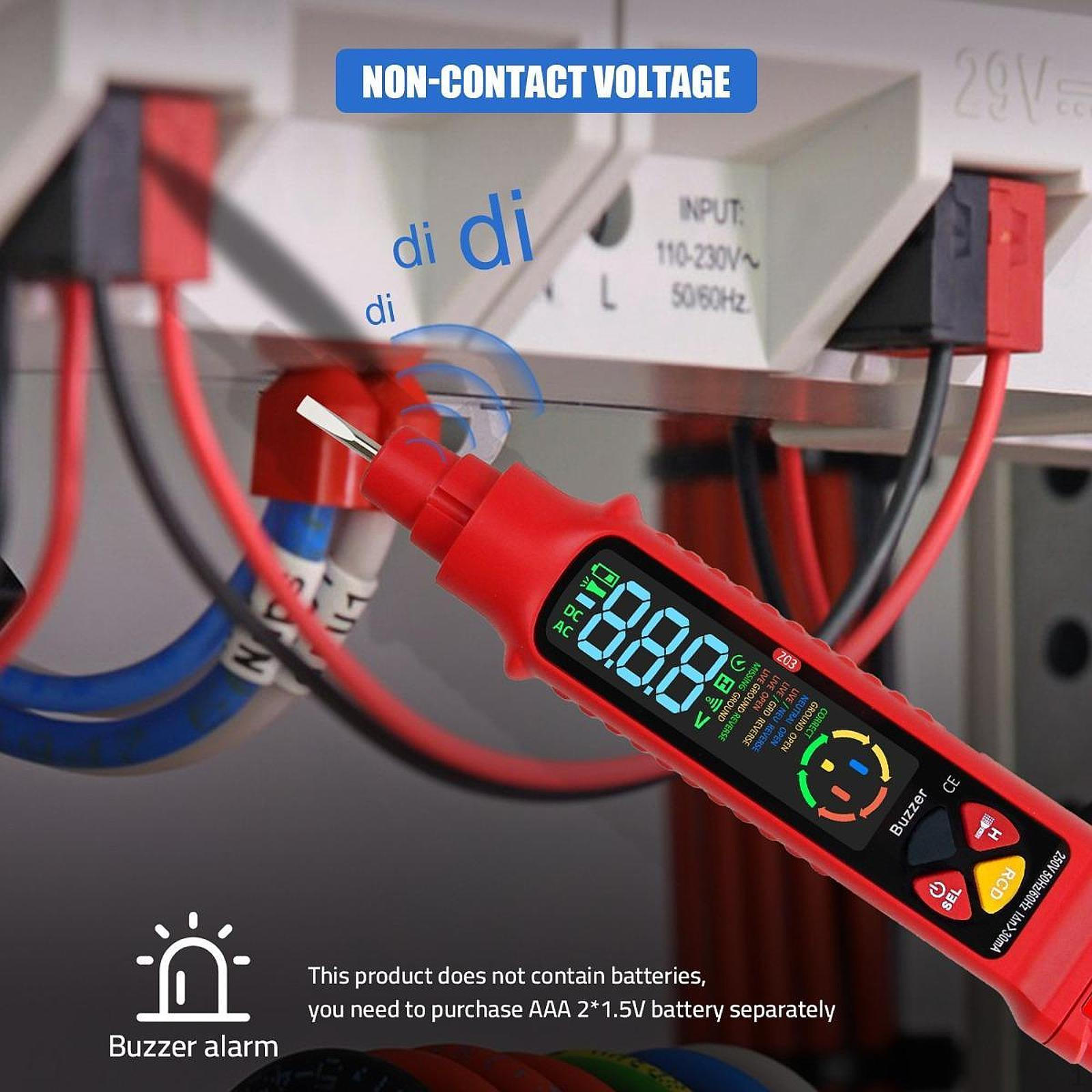 Non Contact Voltage Tester Pen Electrical Null Wire Judgment LCD Display Digital Multimeter
Non Contact Voltage Tester Pen Electrical Null Wire Judgment LCD Display Digital Multimeter