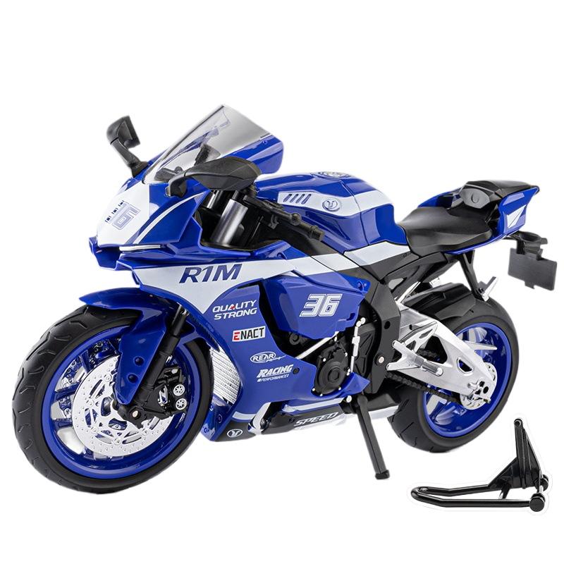 1/9 Scale Yamaha YZF R1M Racing Motorcycle Diecasts Model Car Alloy Metal Indoor Desktop Decoration Ornament Gifts with Children Mini ціан
1/9 Scale Yamaha YZF R1M Racing Motorcycle Diecasts Model Car Alloy Metal Indoor Desktop Decoration Ornament Gifts with Children Mini ціан