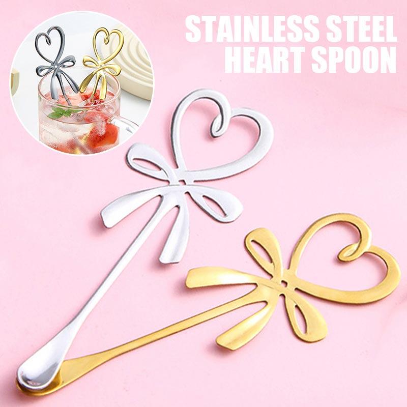 PDTO Bow Knot Heart Shaped Stainless Steel Dinner Table Mixing Spoon Dessert Teaspoon
PDTO Bow Knot Heart Shaped Stainless Steel Dinner Table Mixing Spoon Dessert Teaspoon