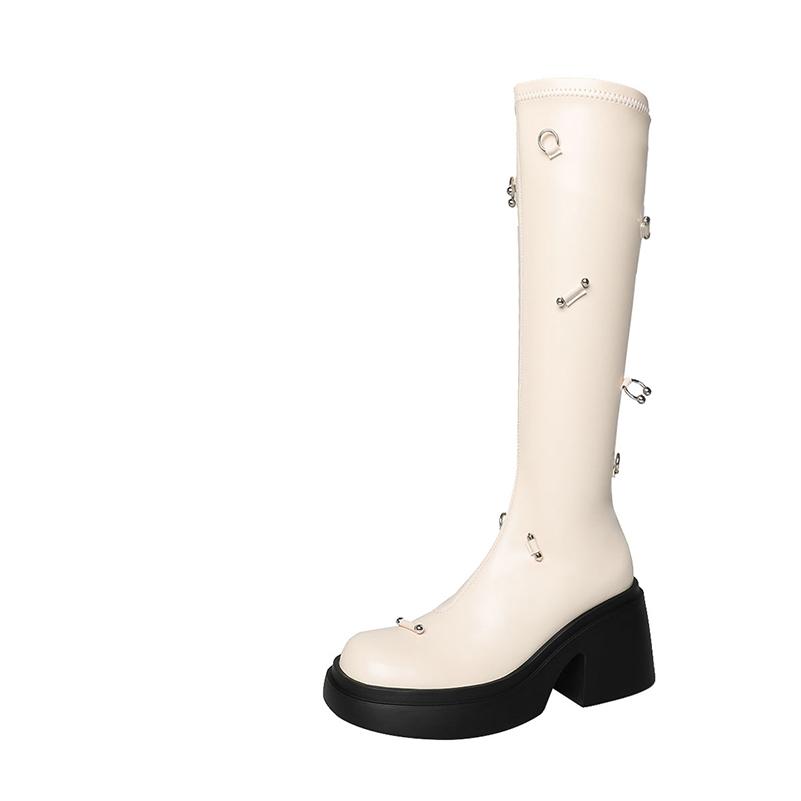 Meotina/женские сапоги до колена, с круглым носком, на платформе, на толстом высоком каблуке, на молнии, с металлическими украшениями, высокие сапоги, женская обувь, осень-зима 33 бежевый
Meotina/женские сапоги до колена, с круглым носком, на платформе, на толстом высоком каблуке, на молнии, с металлическими украшениями, высокие сапоги, женская обувь, осень-зима 33 бежевый