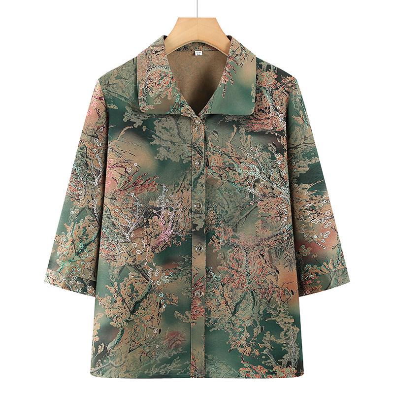 Summer Collection: Mid-Sleeve Tops, Shirts, and Loose Casual Cardigans for Middle-Aged and Elderly Women 4XL - 135-150 lbs зелений
Summer Collection: Mid-Sleeve Tops, Shirts, and Loose Casual Cardigans for Middle-Aged and Elderly Women 4XL - 135-150 lbs зелений
