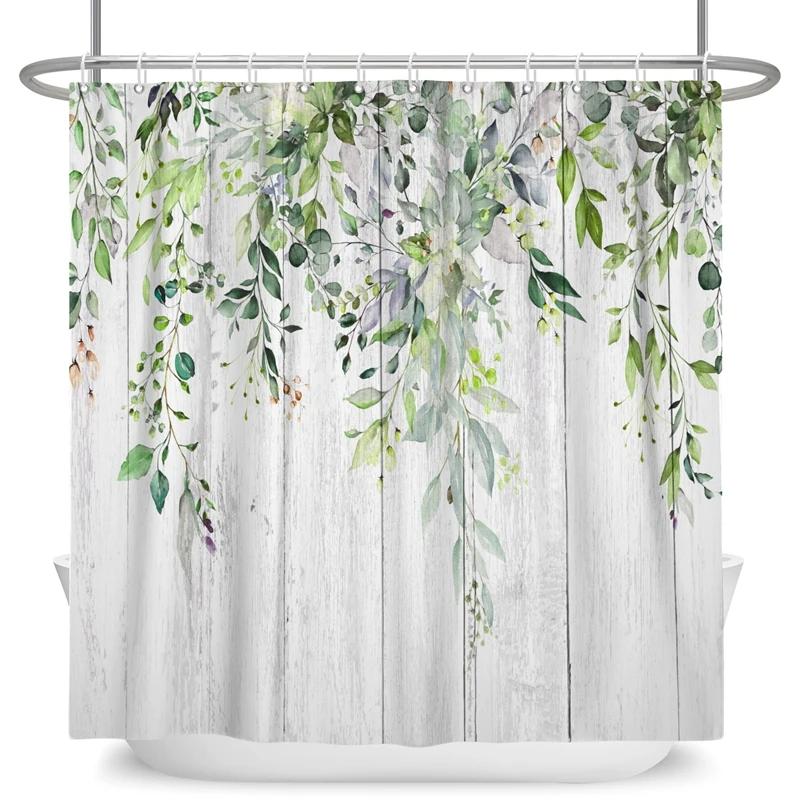 Green Eucalyptus Leaves Shower Curtains Watercolor Boho Floral Waterproof Morden Bathroom Bathtub Curtain Decor With Hooks W60H190(CM)-1 Pcs
Green Eucalyptus Leaves Shower Curtains Watercolor Boho Floral Waterproof Morden Bathroom Bathtub Curtain Decor With Hooks W60H190(CM)-1 Pcs