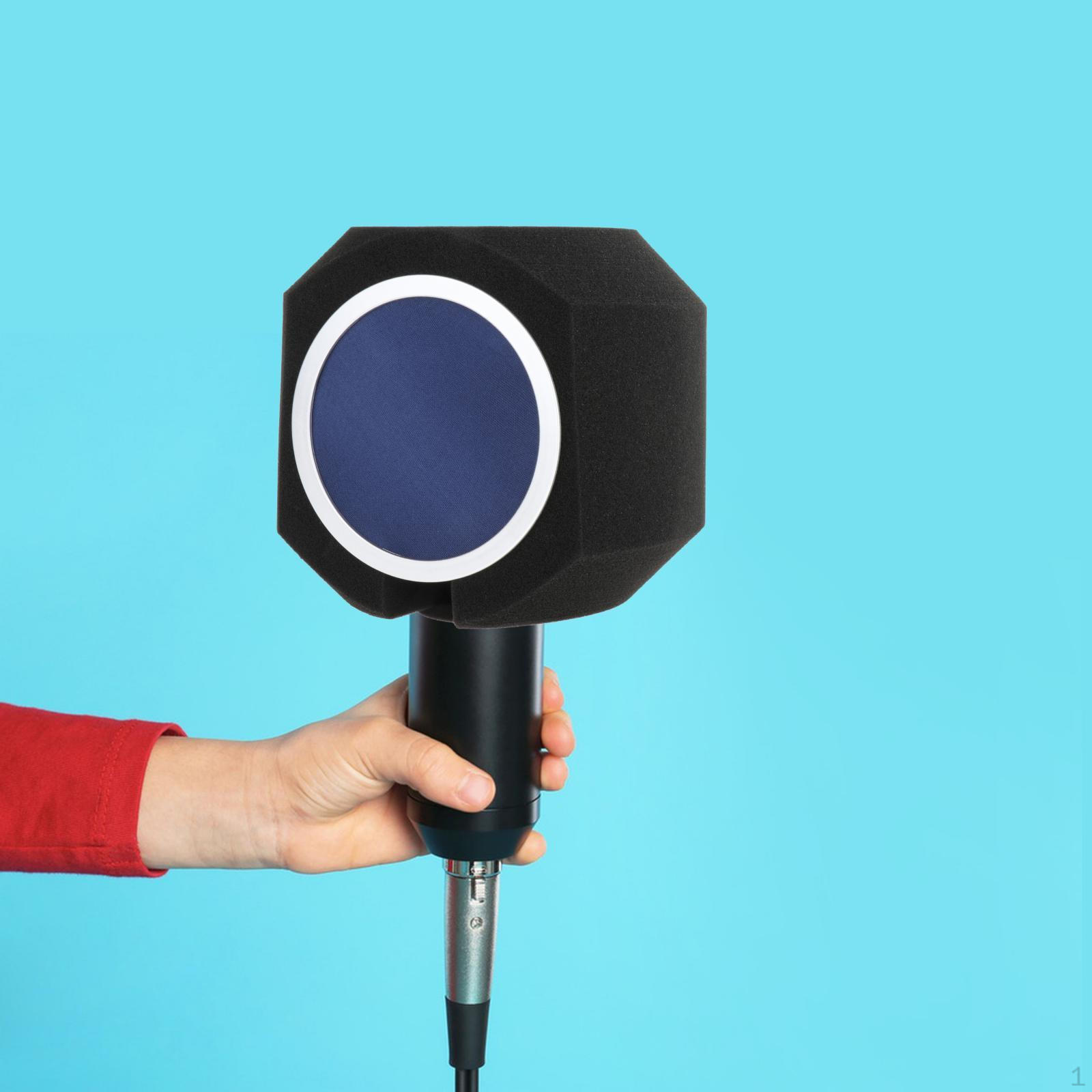 Портативный акустический фильтр для студийной записи синий
Портативный акустический фильтр для студийной записи синий