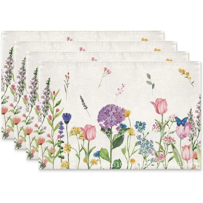 1PC Lavender Tulip Placemats 30x45cm Linen Flower Pattern Table Mads for Summer Seasonal Holiday Table Decor 1PC 30x45CM
1PC Lavender Tulip Placemats 30x45cm Linen Flower Pattern Table Mads for Summer Seasonal Holiday Table Decor 1PC 30x45CM