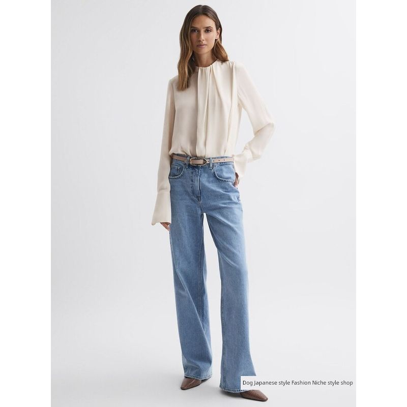 New British RS Home Pure Yuan Niche Commuting to Work Fashion Design Sense White Shirts Women Light pink UK14
New British RS Home Pure Yuan Niche Commuting to Work Fashion Design Sense White Shirts Women Light pink UK14