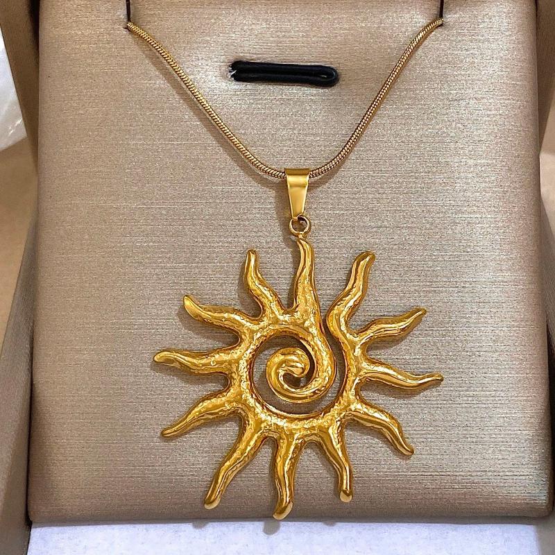 1 шт. Винтажное ожерелье с подвеской в виде солнечного тотема для женщин, ожерелье из нержавеющей стали, повседневные украшения для вечеринок, подарки
1 шт. Винтажное ожерелье с подвеской в виде солнечного тотема для женщин, ожерелье из нержавеющей стали, повседневные украшения для вечеринок, подарки