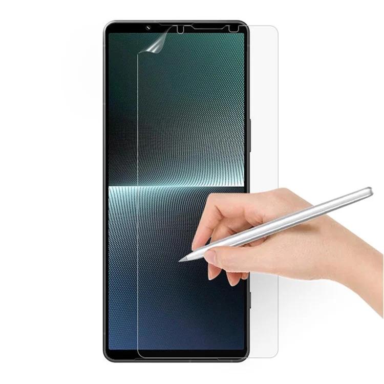 Для Sony Xperia 1 V Защитная пленка в виде бумаги Ультра прозрачная мягкая пленка из ПЭТ, напоминающая бумагу, против отпечатков пальцев
Для Sony Xperia 1 V Защитная пленка в виде бумаги Ультра прозрачная мягкая пленка из ПЭТ, напоминающая бумагу, против отпечатков пальцев