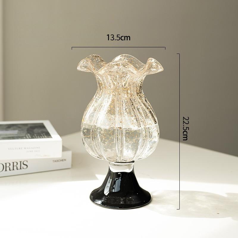 French Vintage Glass Vase Luxury Home Decor for Living Room Table Centerpiece Hydroponic Flower Holder
French Vintage Glass Vase Luxury Home Decor for Living Room Table Centerpiece Hydroponic Flower Holder