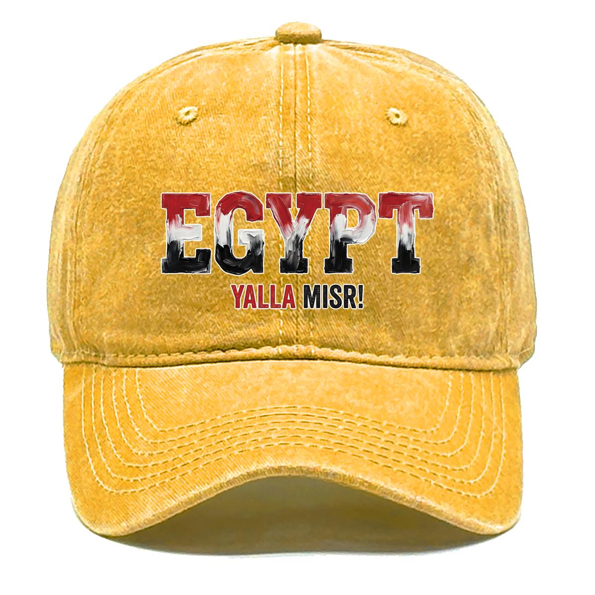 Sun Hat With EGYPT YALLA MISR Flag Printed , Adjustable Baseball Hat Distressed Vintage Hip Hop Inelastic Flat Cap as the picture жёлтый
Sun Hat With EGYPT YALLA MISR Flag Printed , Adjustable Baseball Hat Distressed Vintage Hip Hop Inelastic Flat Cap as the picture жёлтый
