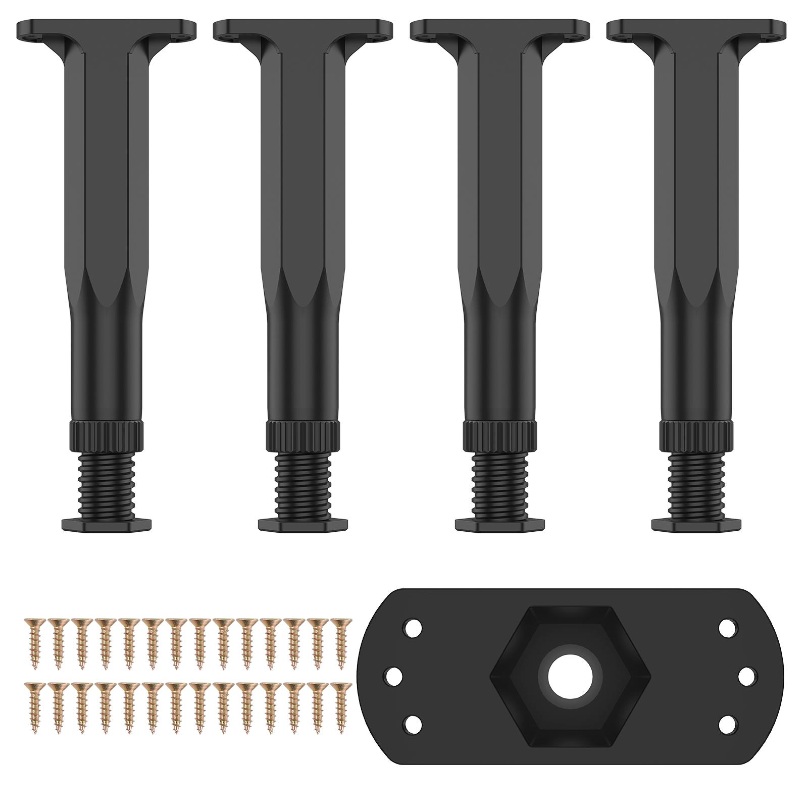 6/4pcs Bed Support Legs Adjustable Height 19-32cm Bed Frame Center Support Legs Metal Bed Replacement Legs for Bed Frame/Bed Ce
6/4pcs Bed Support Legs Adjustable Height 19-32cm Bed Frame Center Support Legs Metal Bed Replacement Legs for Bed Frame/Bed Ce