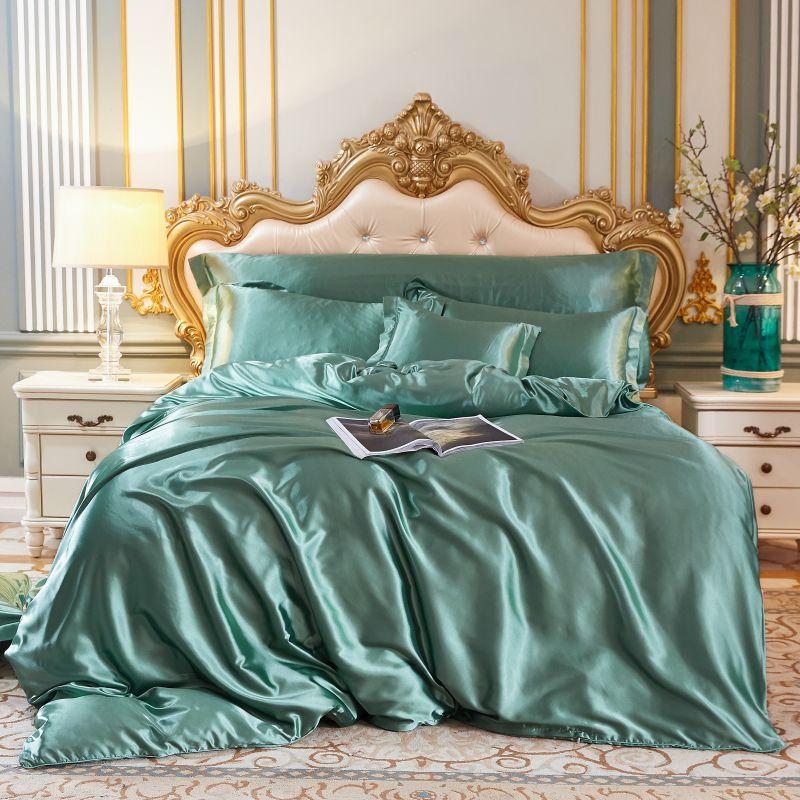 Mulberry Silk Bedding Bed Sheet Duvet Cover Fitted Full Bedspreads Sets Double-sided Four-piece Set Satin Summer Bedroom Linens 1.5m 4pcs 1.8x2.2&set
Mulberry Silk Bedding Bed Sheet Duvet Cover Fitted Full Bedspreads Sets Double-sided Four-piece Set Satin Summer Bedroom Linens 1.5m 4pcs 1.8x2.2&set