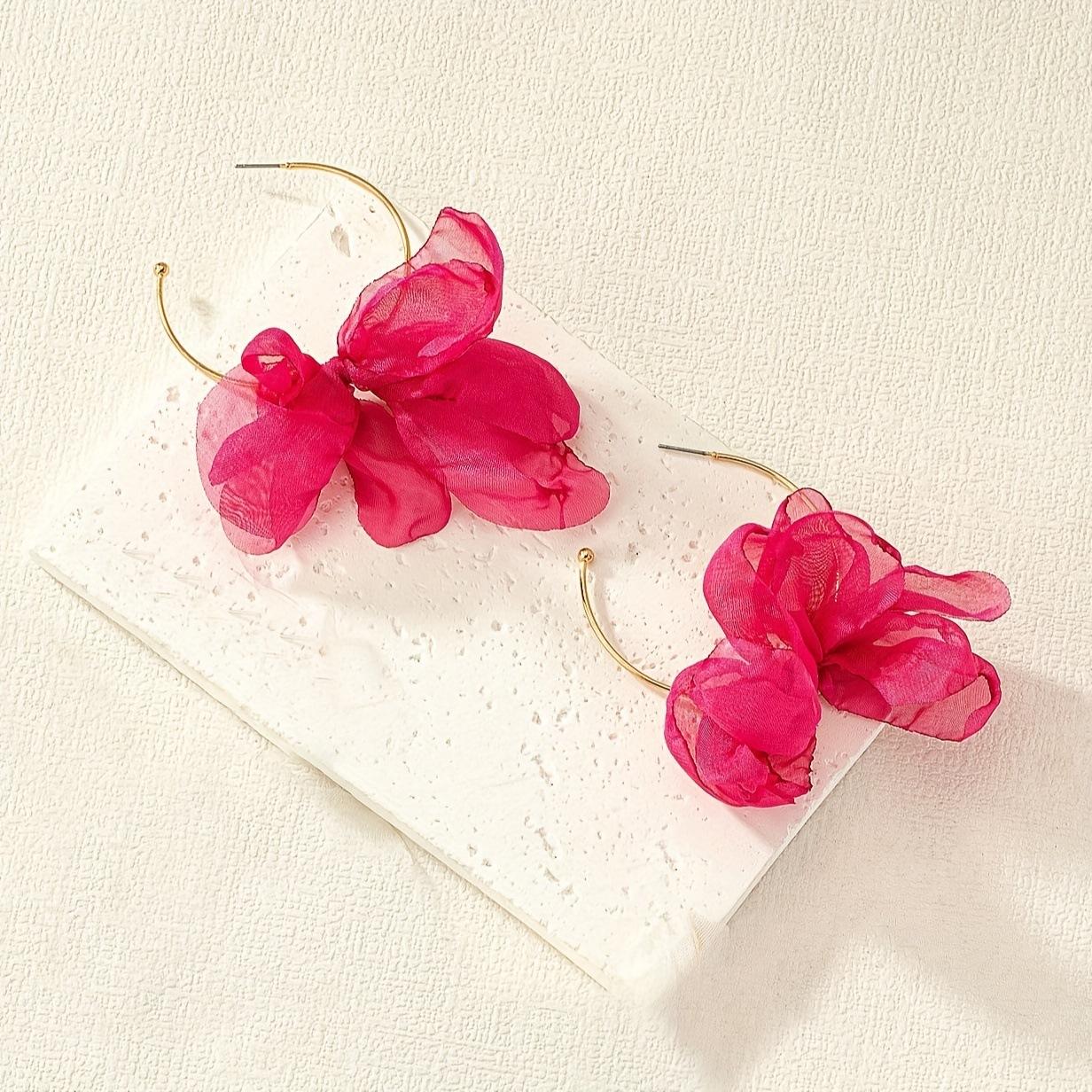 Princess on the Run Gentle Gauze Bow Earrings Handmade Sweet Girl Earrings Earrings Material рожевий червоний колір
Princess on the Run Gentle Gauze Bow Earrings Handmade Sweet Girl Earrings Earrings Material рожевий червоний колір