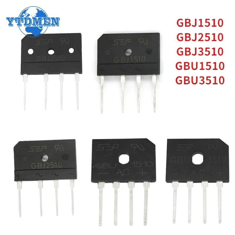 5 шт. диодный мостовой выпрямитель GBJ1510 GBJ2510 GBJ3510 GBU1510 GBU3510 комплект выпрямителей электронный компонент
5 шт. диодный мостовой выпрямитель GBJ1510 GBJ2510 GBJ3510 GBU1510 GBU3510 комплект выпрямителей электронный компонент