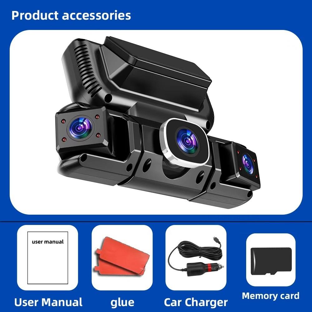 1080P Quad Dash Cam, 4-Channel Recording, WiFi, Parking Monitor, Phone Sync 【3 Lens】Car charger+128g
1080P Quad Dash Cam, 4-Channel Recording, WiFi, Parking Monitor, Phone Sync 【3 Lens】Car charger+128g