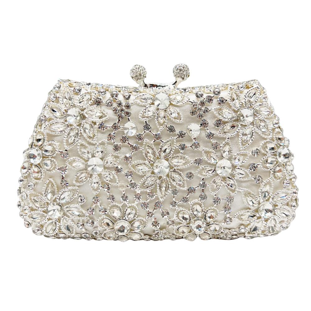 WHTUOHENG Crystal Flower Clutch Purse For Women Diamond Hard Metal Bridal Evening Bag Dinner Rhinestone Party Banquet Handbag 18.3cmX10.3cmX5.5cm
WHTUOHENG Crystal Flower Clutch Purse For Women Diamond Hard Metal Bridal Evening Bag Dinner Rhinestone Party Banquet Handbag 18.3cmX10.3cmX5.5cm