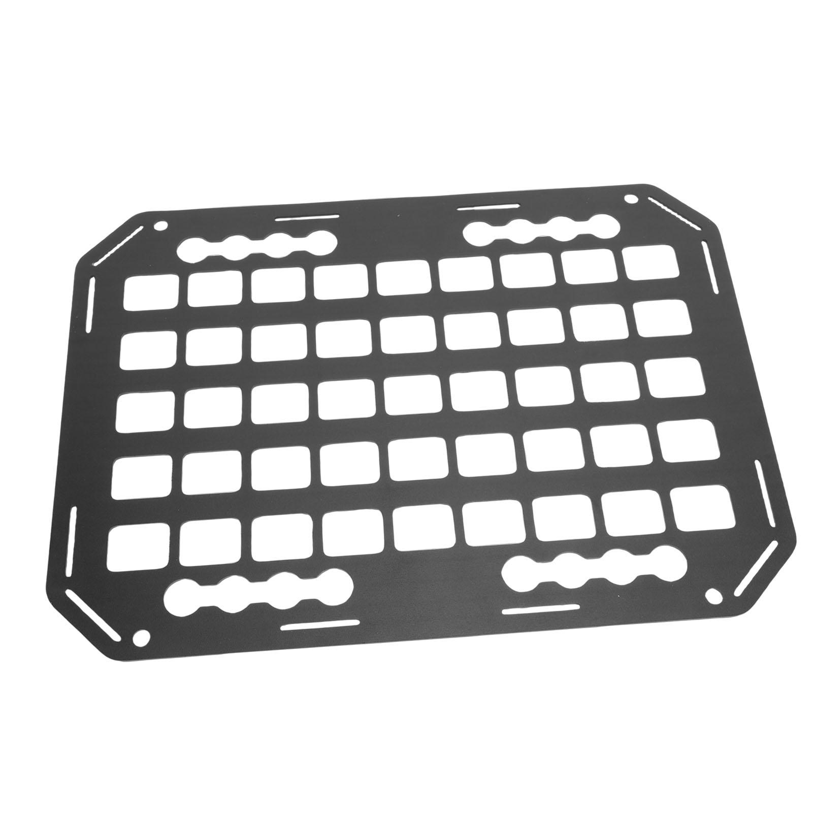 Truck Bed Molle Panel Rack Aluminum 388x280x2mm Vehicle Modular Storage Panel for Truck Car RV Trailers
Truck Bed Molle Panel Rack Aluminum 388x280x2mm Vehicle Modular Storage Panel for Truck Car RV Trailers