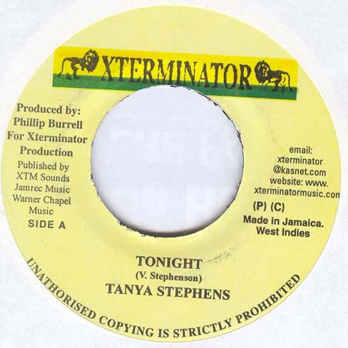 7inch Record TANYA STEPHENS - Tonight NONE XTerminator Jamaica Reggae, Ska & Dub Used
7inch Record TANYA STEPHENS - Tonight NONE XTerminator Jamaica Reggae, Ska & Dub Used