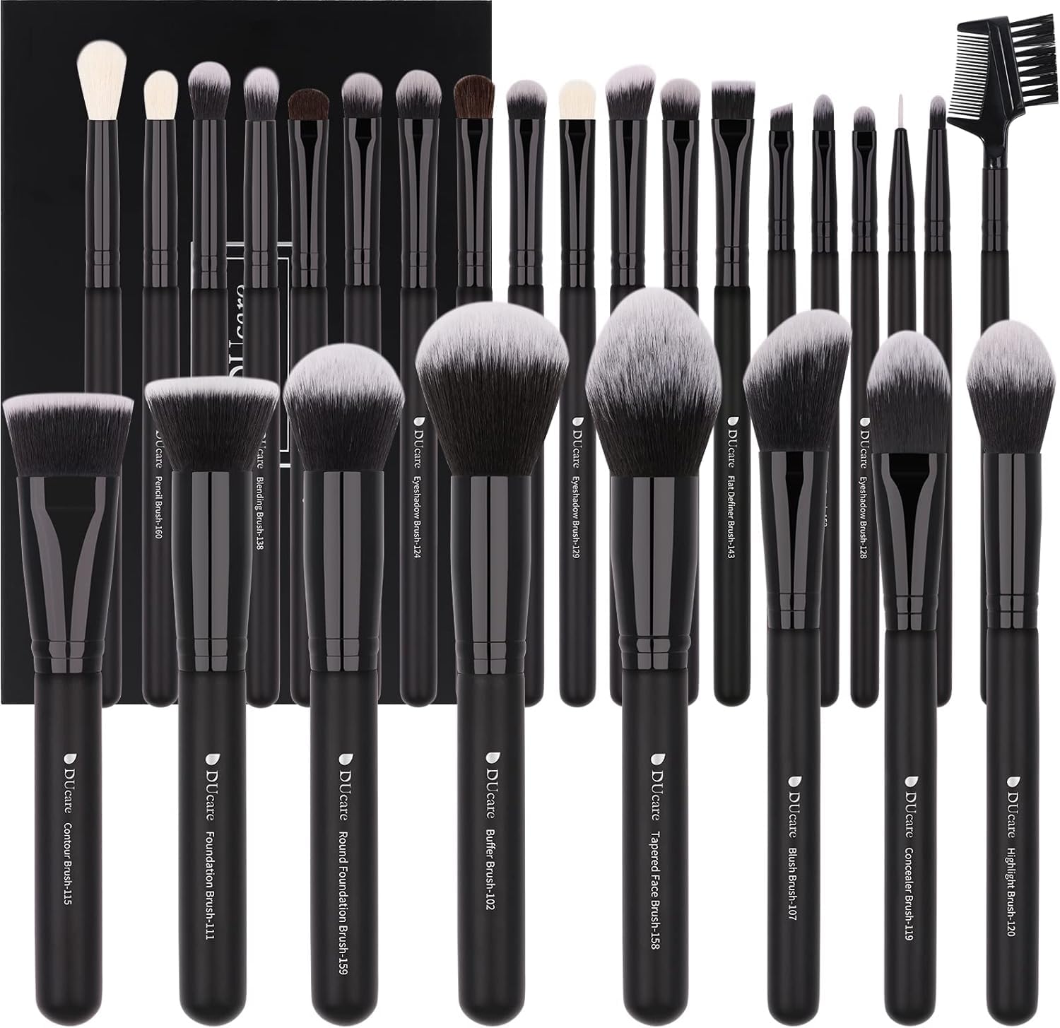 DUcare Makeup 27 Professional Makeup Makeup Natural Super Makeup Foundation Eye Shadow Face Easy to Draw Makeup Professional Makeup Black Brushes, чорний
DUcare Makeup 27 Professional Makeup Makeup Natural Super Makeup Foundation Eye Shadow Face Easy to Draw Makeup Professional Makeup Black Brushes, чорний