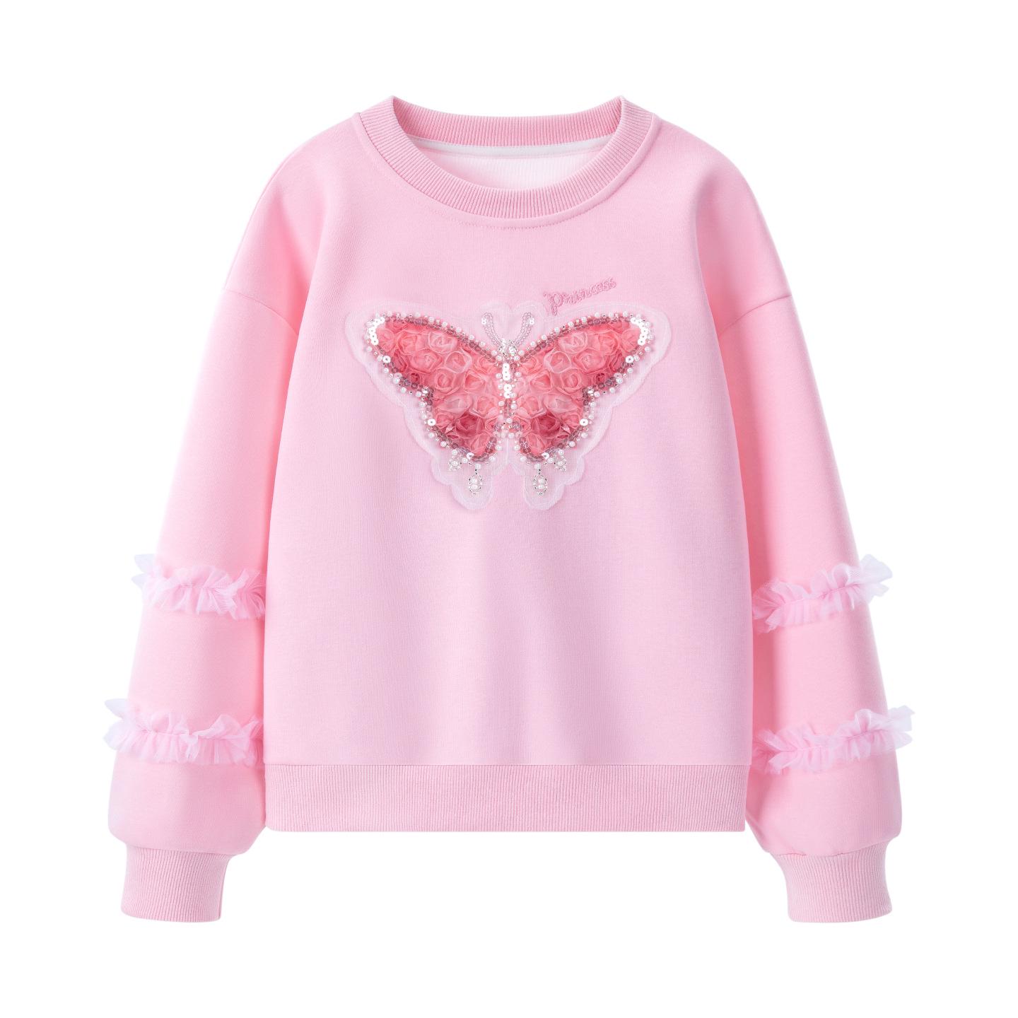 Pearl Sequin Butterfly Girls Sweatshirt | Autumn 2025 Sweet Style Kids Mesh Top 120cm вишневый розовый
Pearl Sequin Butterfly Girls Sweatshirt | Autumn 2025 Sweet Style Kids Mesh Top 120cm вишневый розовый