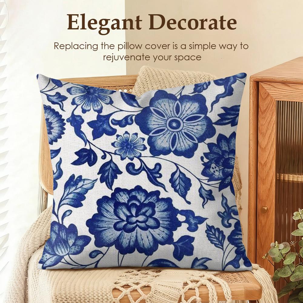 Blue And White Porcelain Cushion Cover Natural Linen Organic Fabric DoubleSided Printing Sofa Home Decor Gift Pillow Case 30x30cm
Blue And White Porcelain Cushion Cover Natural Linen Organic Fabric DoubleSided Printing Sofa Home Decor Gift Pillow Case 30x30cm