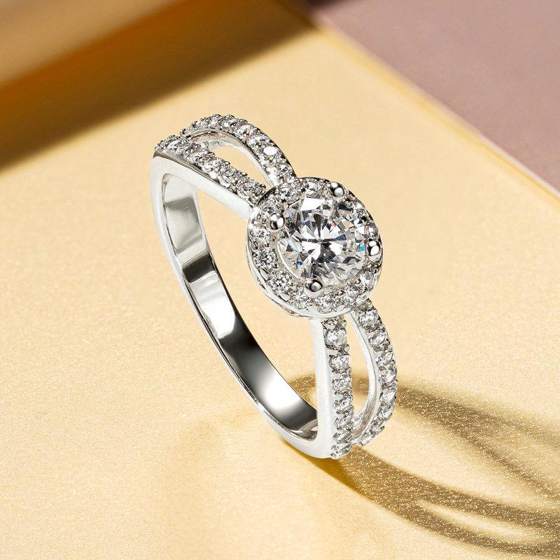 Rrjzz 14k Gold Plated Trendy Infinity Ring Halo Round Cut CZ Simulated Diamond Engagement Rings for Women Luxury Jewelry Gifts US 5
Rrjzz 14k Gold Plated Trendy Infinity Ring Halo Round Cut CZ Simulated Diamond Engagement Rings for Women Luxury Jewelry Gifts US 5