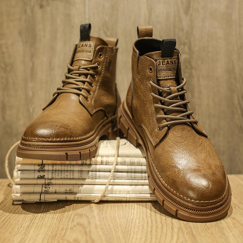 Мужская обувь осень и зима высокие ботинки Мартина 2024 новая мужская британская низкая повседневная кожаная обувь ретро рабочая обувь 44 коричневый
Мужская обувь осень и зима высокие ботинки Мартина 2024 новая мужская британская низкая повседневная кожаная обувь ретро рабочая обувь 44 коричневый