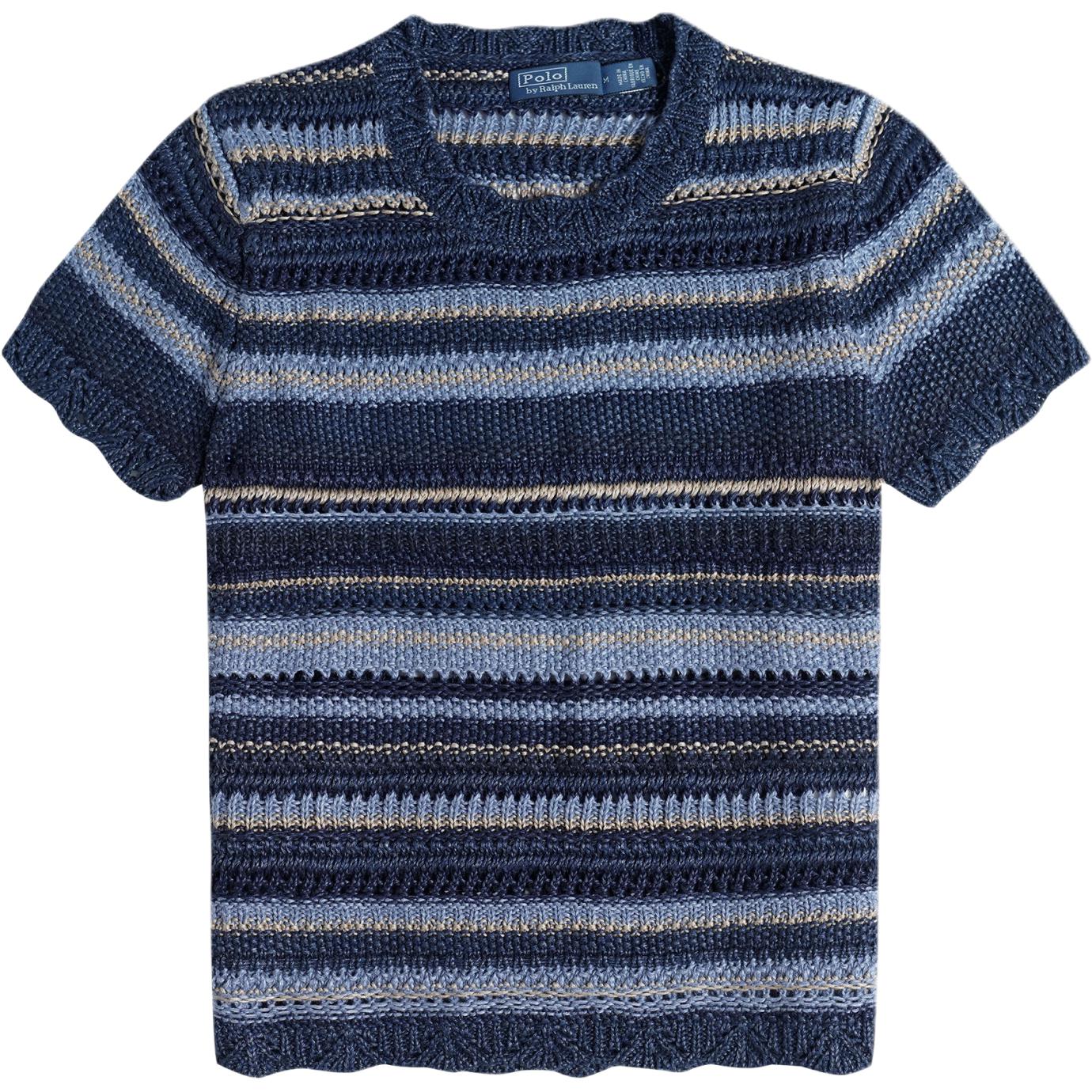 Polo Ralph Lauren SS25 Вязаный свитер в полоску с круглым вырезом и короткими рукавами Женский свитер Синий 211924416-001 S
Polo Ralph Lauren SS25 Вязаный свитер в полоску с круглым вырезом и короткими рукавами Женский свитер Синий 211924416-001 S