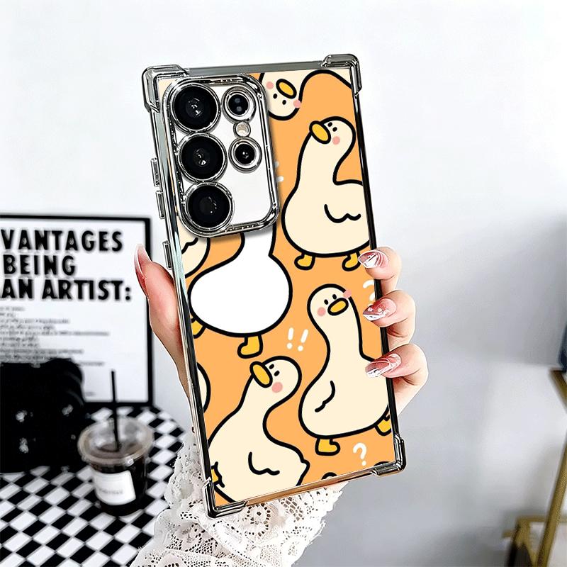 Cartoon Cute Duck Soft Phone Case For Samsung Galaxy S26 Ultra S25 Edge S24 FE S23 Plus S22 S21 + S20 Plating Anti-Fall Fundas Samsung S24
Cartoon Cute Duck Soft Phone Case For Samsung Galaxy S26 Ultra S25 Edge S24 FE S23 Plus S22 S21 + S20 Plating Anti-Fall Fundas Samsung S24