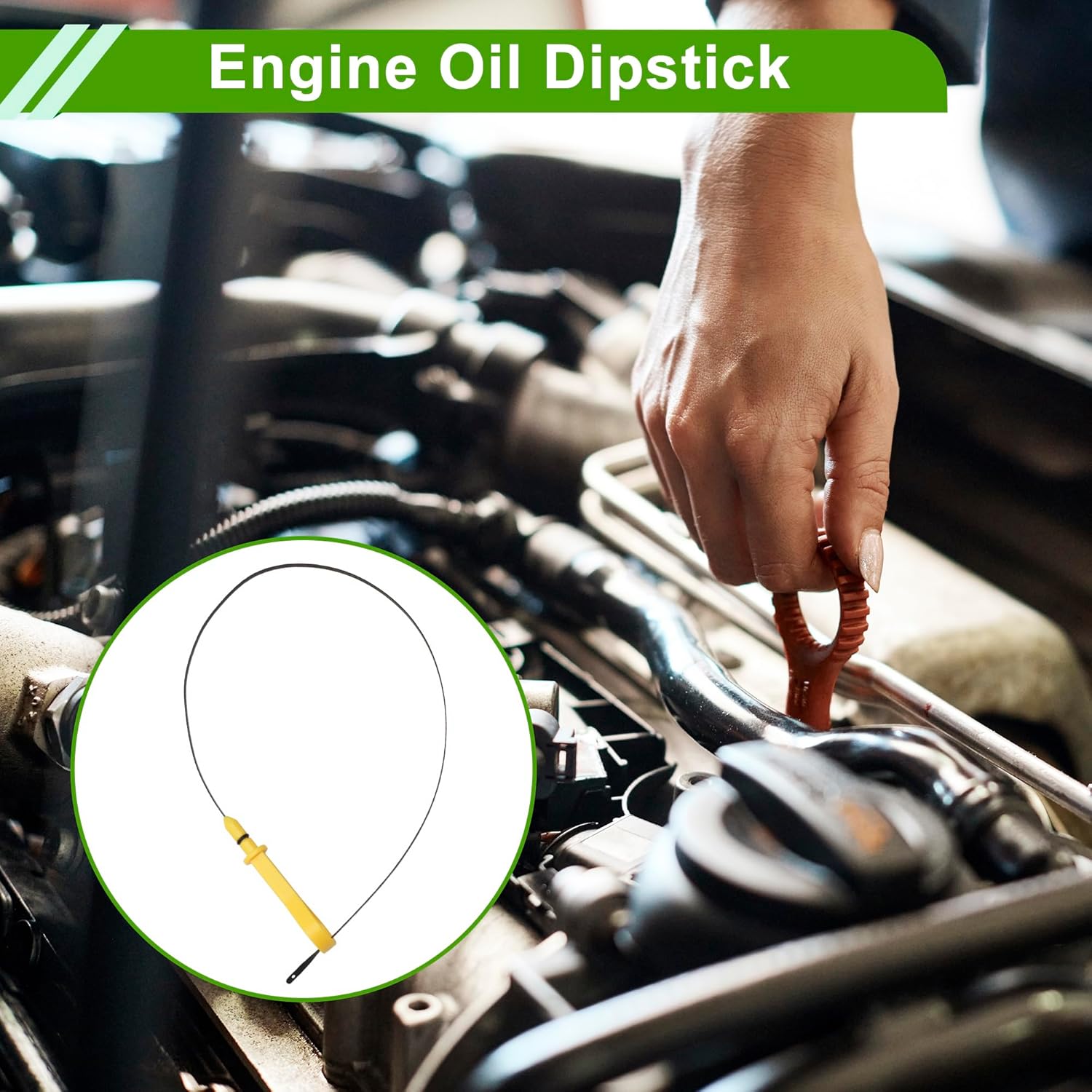 No.1691066J11 Engine Oil Dipstick for Suzuki Grand Vitara 2.7L V6 2006-2008 Yellow Oil Level Dip Stick Double Hole Indicator Plastic Metal 1 Pcs
No.1691066J11 Engine Oil Dipstick for Suzuki Grand Vitara 2.7L V6 2006-2008 Yellow Oil Level Dip Stick Double Hole Indicator Plastic Metal 1 Pcs