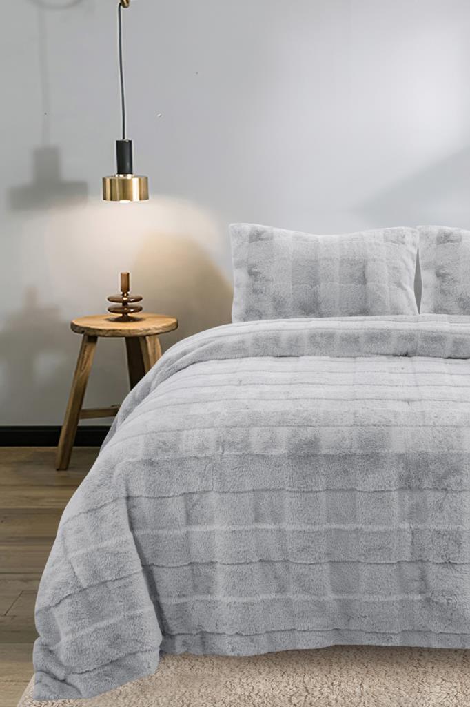 Sonnia Ultra Soft Plush Bedspread Set, Coverlet 220x240, Pilow Case, Double Size, King Size Gray
Sonnia Ultra Soft Plush Bedspread Set, Coverlet 220x240, Pilow Case, Double Size, King Size Gray
