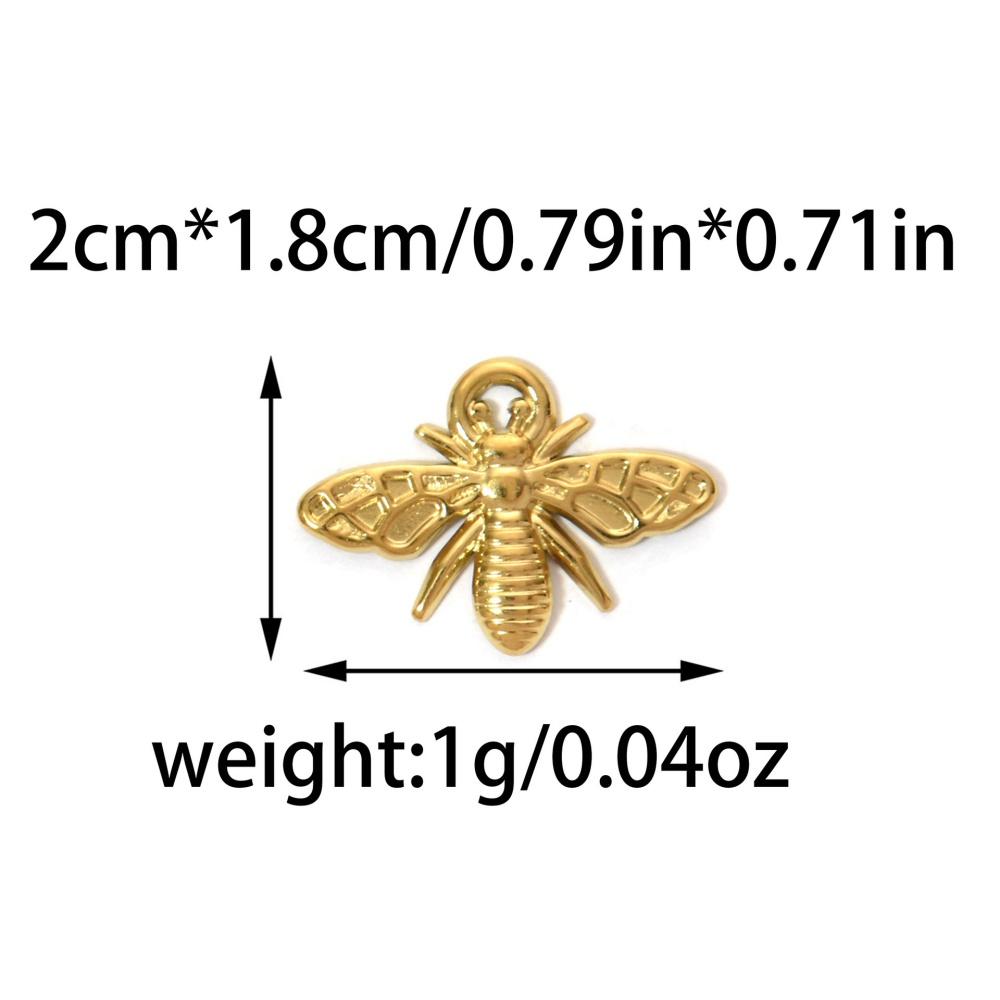 3pcs Exquisite Bees Charms Stainless Steel Gold Color Pendant for Necklace Earrings Bracelet Insect Animal Accessories Wholesale
3pcs Exquisite Bees Charms Stainless Steel Gold Color Pendant for Necklace Earrings Bracelet Insect Animal Accessories Wholesale