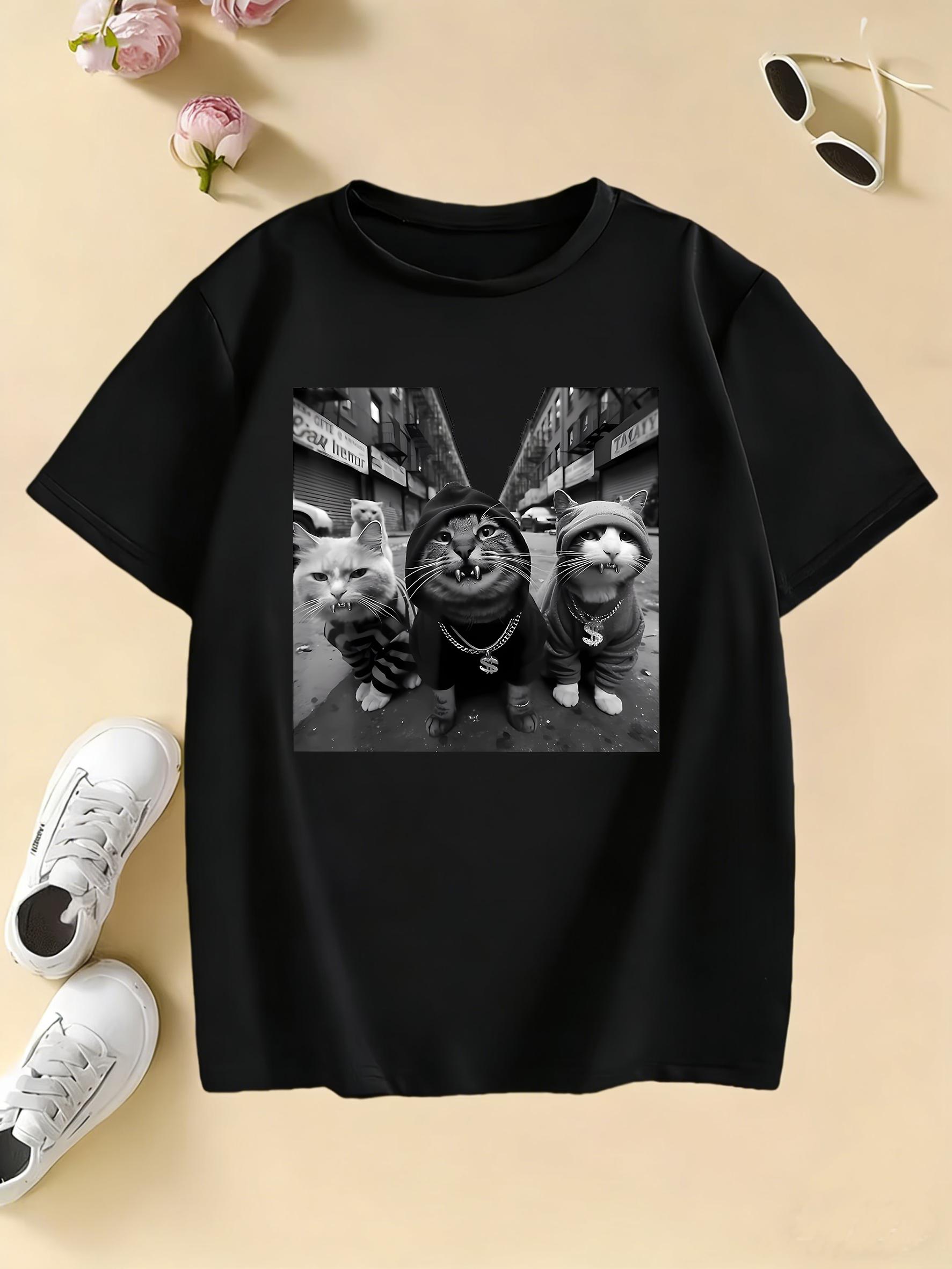 Streetwear Cat Print T Shirt Hip Hop Design Cat Tshirt Boys Girls 2026 Summer New Unisexs Clothing Womens Clothing T Shirt S
Streetwear Cat Print T Shirt Hip Hop Design Cat Tshirt Boys Girls 2026 Summer New Unisexs Clothing Womens Clothing T Shirt S