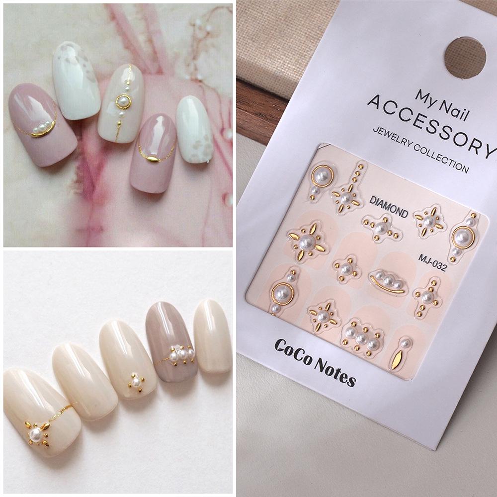 Pearl Metallic Flower Nail Art Stickers: Wearable Self-Adhesive DIY New Year Decorations Gold MJ-032
Pearl Metallic Flower Nail Art Stickers: Wearable Self-Adhesive DIY New Year Decorations Gold MJ-032