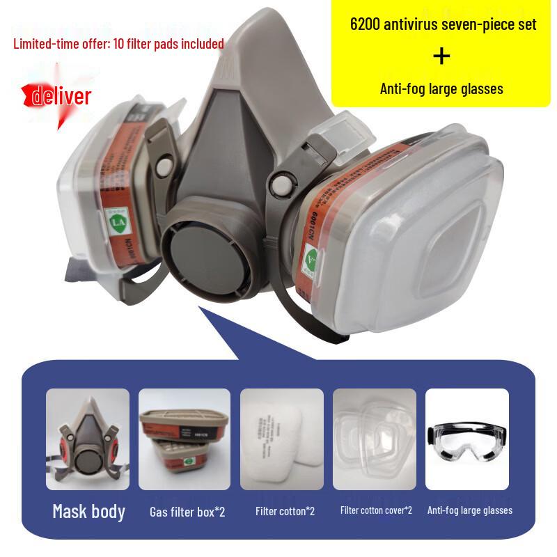 DAXTE 6200 Gas Mask Kit
DAXTE 6200 Gas Mask Kit