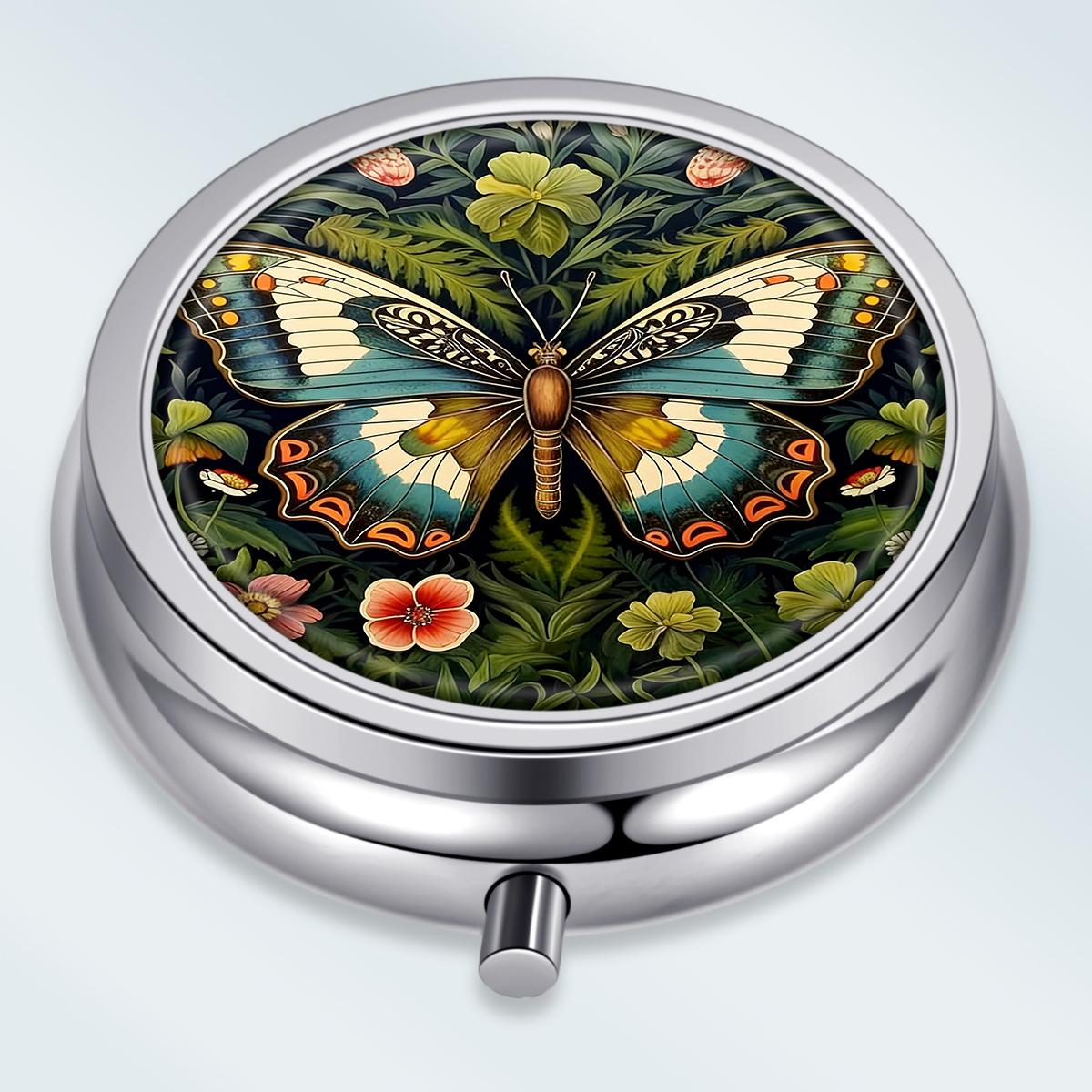 Portable Pill Box with 3 Compartments, Mini Metal Medicine Organizer Case, Cute Printed Pill Container for Vitamins, Pills, Jewelry, Travel, Daily Use
Portable Pill Box with 3 Compartments, Mini Metal Medicine Organizer Case, Cute Printed Pill Container for Vitamins, Pills, Jewelry, Travel, Daily Use