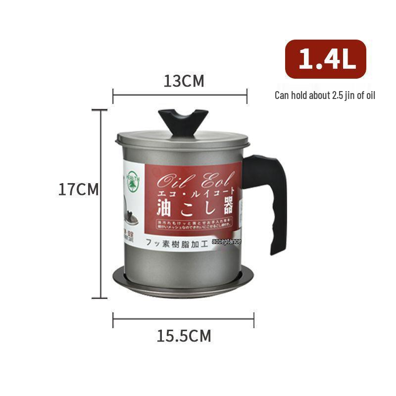 Large Capacity Stainless Steel Japanese Oil Separator & Storage Pot with Filter Screen
Large Capacity Stainless Steel Japanese Oil Separator & Storage Pot with Filter Screen