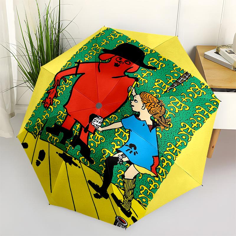 Pippi Longstocking Themed Travel Umbrella-8 Ribs Automatic Opening and Closing, Portable Folding Design, Compact and Stylish Umbrella Suitab
Pippi Longstocking Themed Travel Umbrella-8 Ribs Automatic Opening and Closing, Portable Folding Design, Compact and Stylish Umbrella Suitab