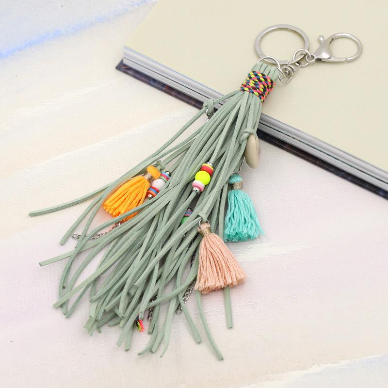Bohemian Style Velvet Tassel Keychain with Shell Charm зелений
Bohemian Style Velvet Tassel Keychain with Shell Charm зелений