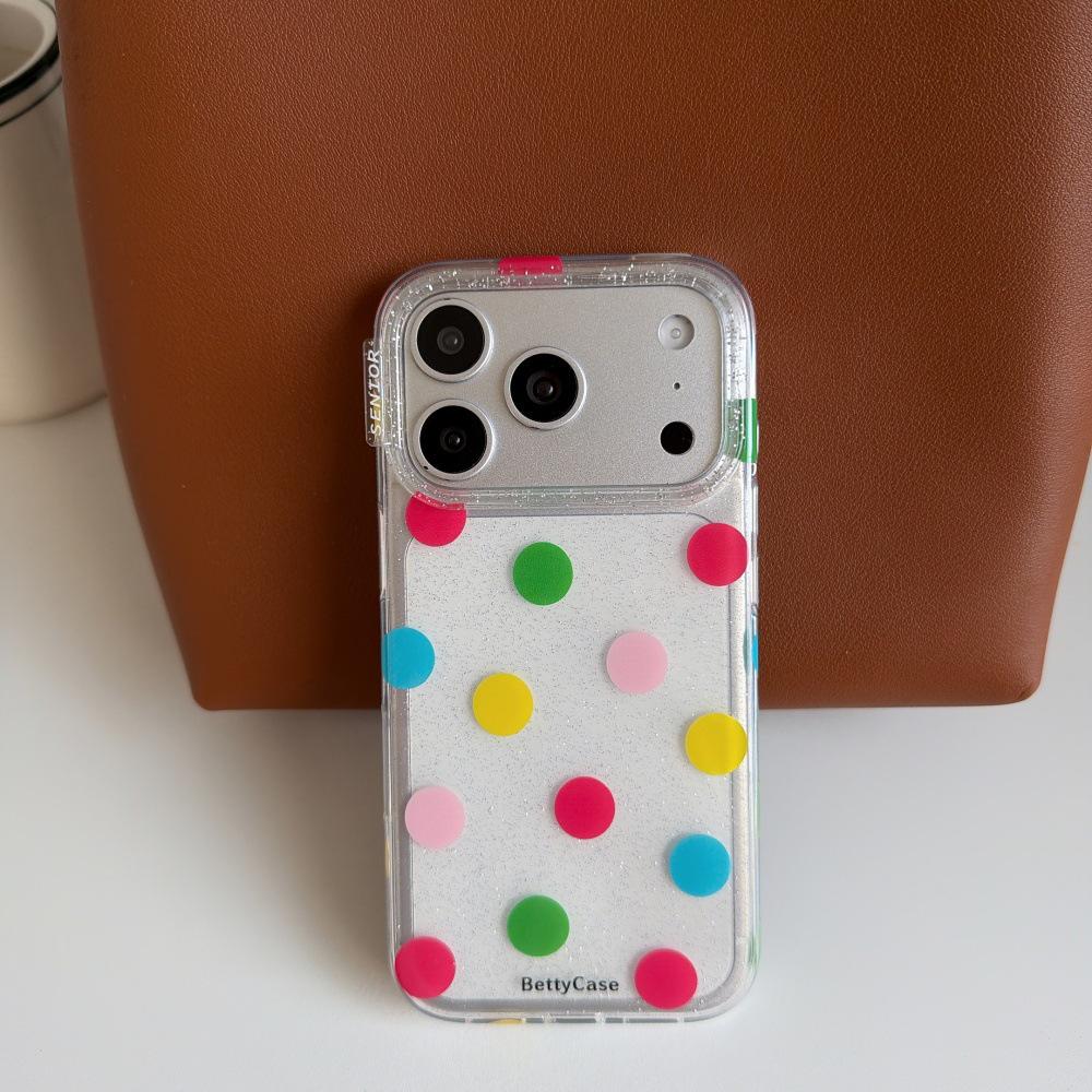 Korean Style Glitter 3D Colorful Polka Dot Phone Case for iPhone 17 Pro Max, 16, 15 iPhone 17
Korean Style Glitter 3D Colorful Polka Dot Phone Case for iPhone 17 Pro Max, 16, 15 iPhone 17