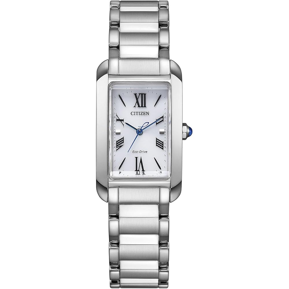 CITIZEN L SQUARE Collection Прямокутний годинник з живленням від світла Eco-Drive, Сріблястий, EW5620-55A, Жіночий
CITIZEN L SQUARE Collection Прямокутний годинник з живленням від світла Eco-Drive, Сріблястий, EW5620-55A, Жіночий