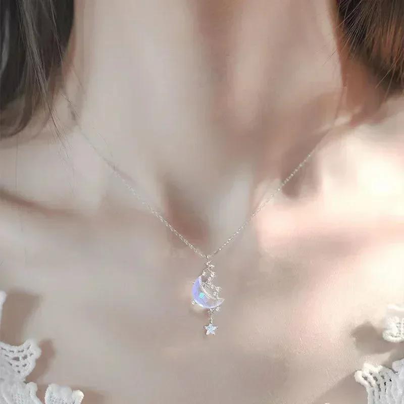 New Korean Moon Star Chokers Necklace Colorful Glazed Stone Moon Pendant Necklaces for Women Teens Fashion Jewelry Gifts
New Korean Moon Star Chokers Necklace Colorful Glazed Stone Moon Pendant Necklaces for Women Teens Fashion Jewelry Gifts
